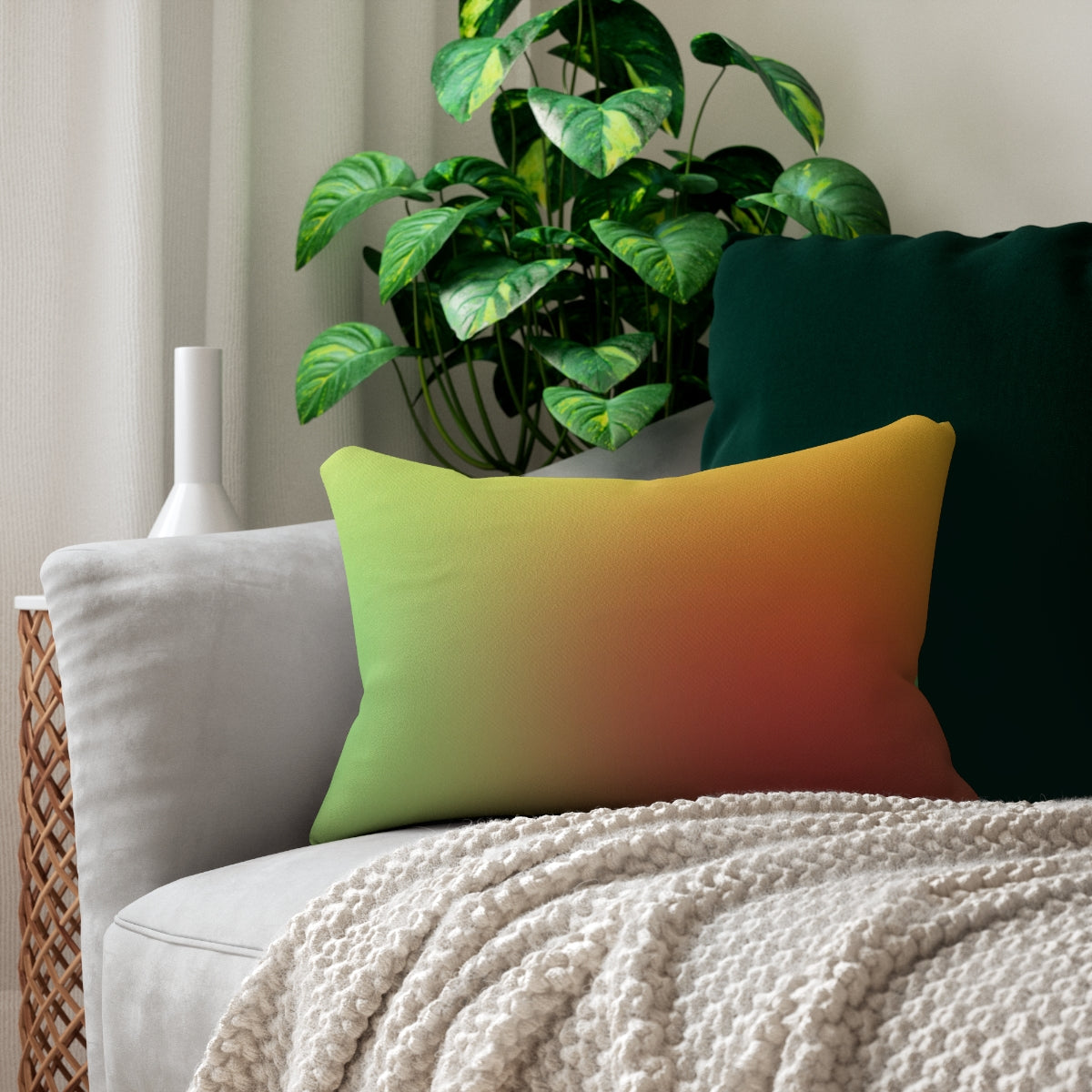 Summer Tones Lumbar Pillow