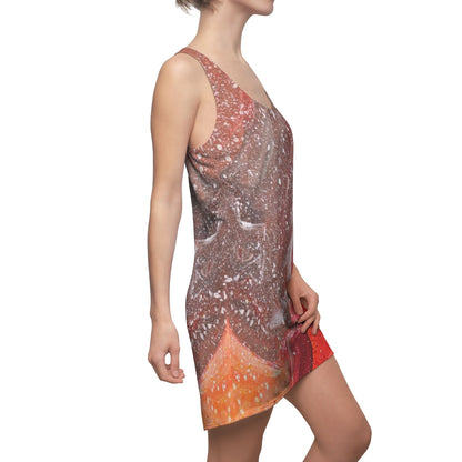 Waves of Creation Painting Slinky Women's Racerback Dress