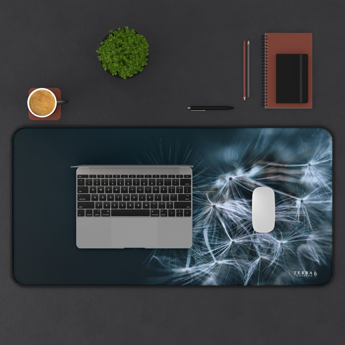 Macro Moody Dandelion Full-Size Gaming Mousepad