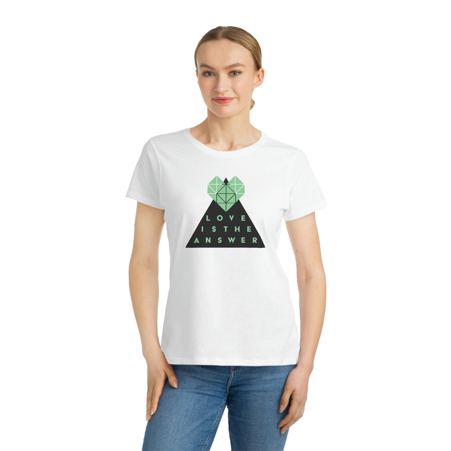 Love is the Answer Organic Cotton Women's T-Shirt