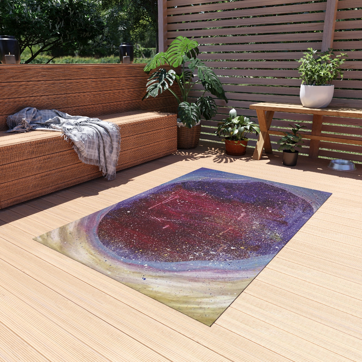 Plato's Cave Painting Outdoor Rug