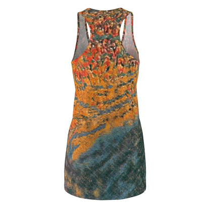 The Colors of Sunset Painting Slinky Women's Racerback Dress