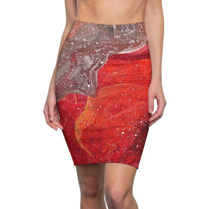 Waves of Creation Women's Pencil Skirt