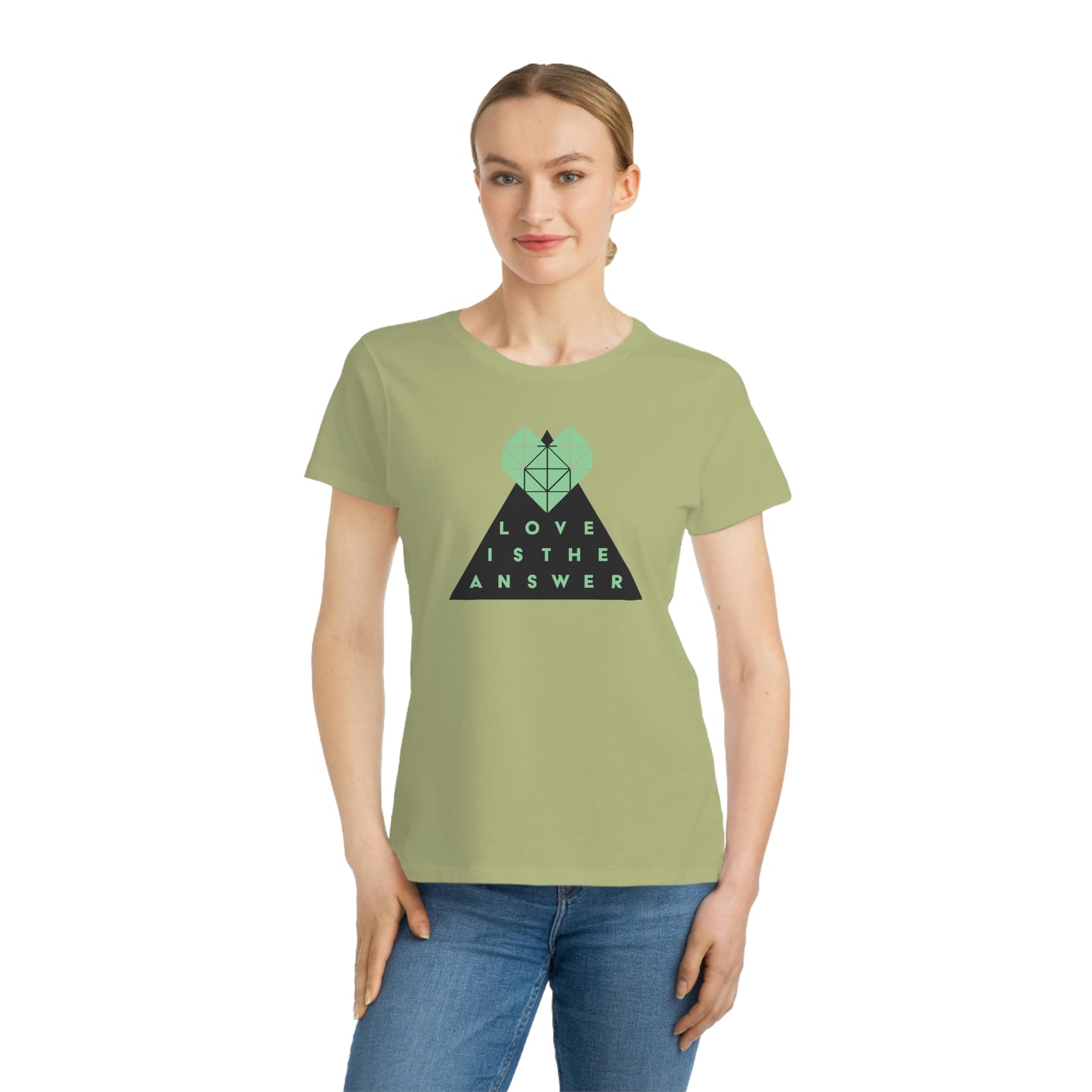 Love is the Answer Organic Cotton Women's T-Shirt