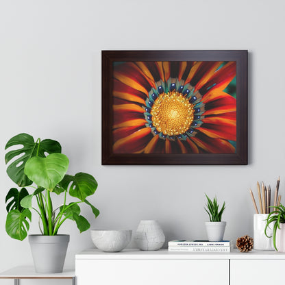 Vibrant Macro Flower Framed Matte Print