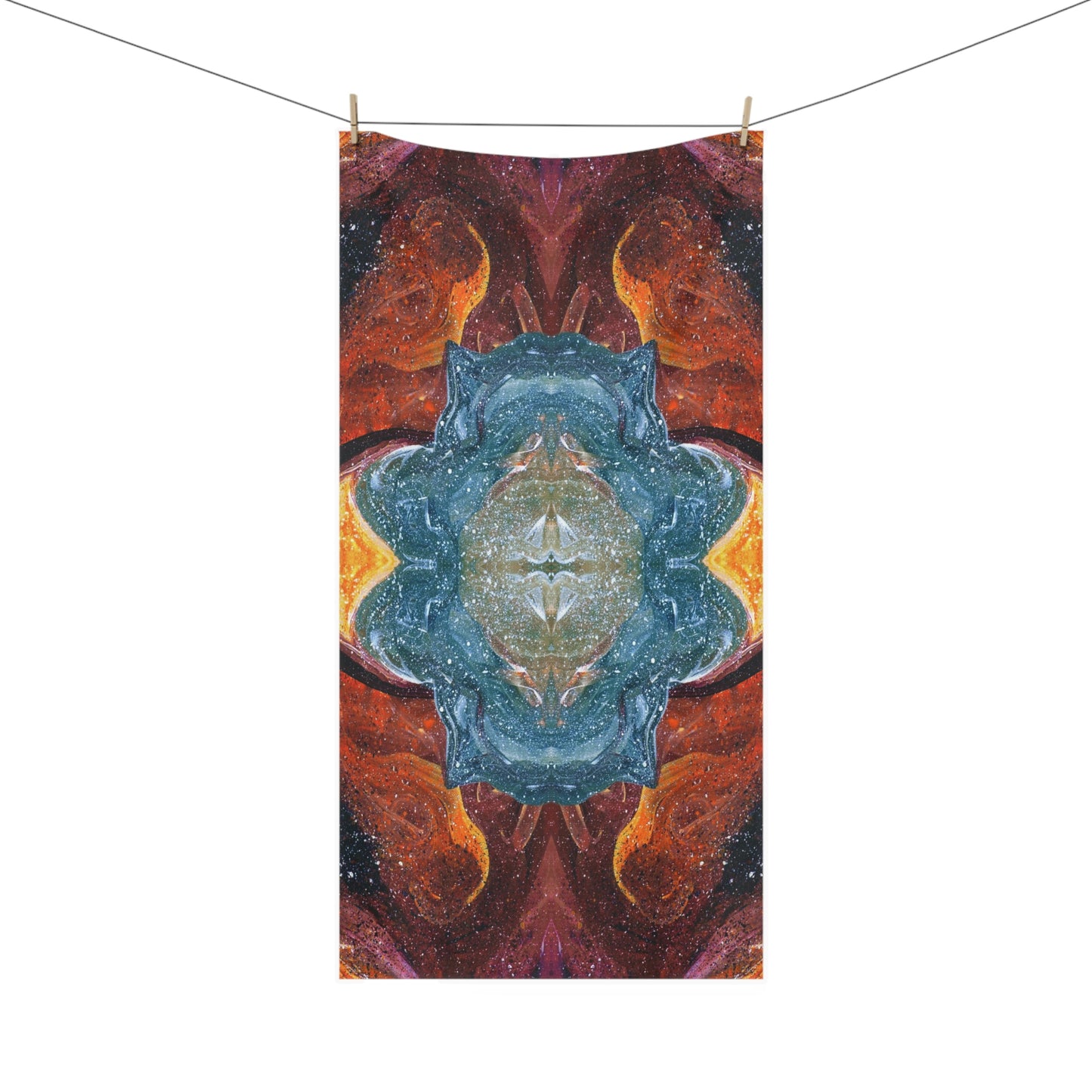 Cosmic Cell Division Faux Mink Bath Towel