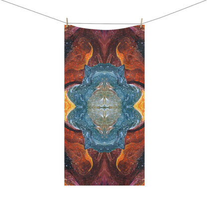 Cosmic Cell Division Faux Mink Bath Towel