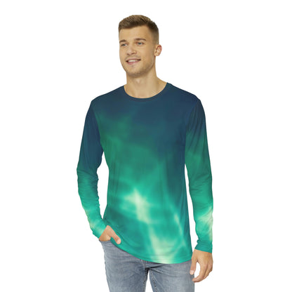 Electric Green Light Men's Long Sleeve Shirt