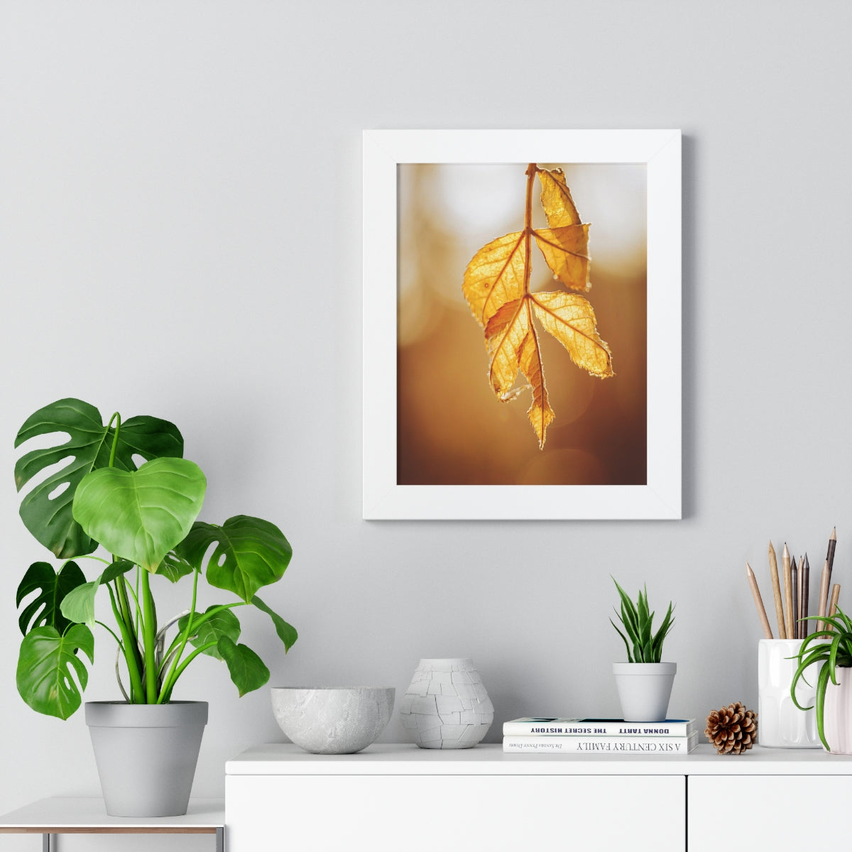 Leaves of Gold Framed Matte Print