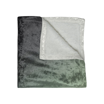 Sea Foam Crushed Velvet Blanket