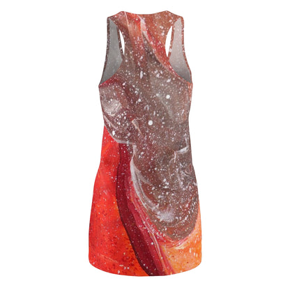 Waves of Creation Painting Slinky Women's Racerback Dress