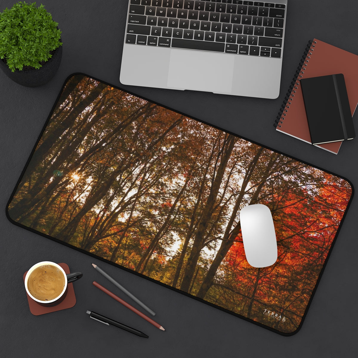 Forest Titans in Autumn Full-Size Gaming Mousepad