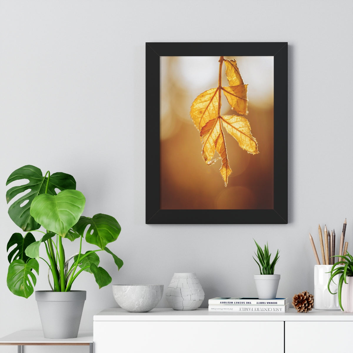 Leaves of Gold Framed Matte Print