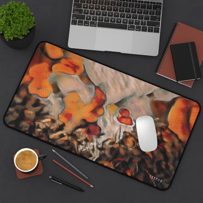 Burnt Umber Rocks Full-Size Gaming Mousepad