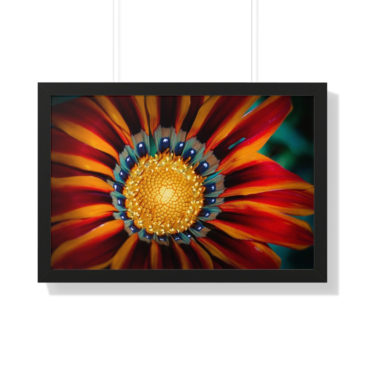 Vibrant Macro Flower Framed Matte Print