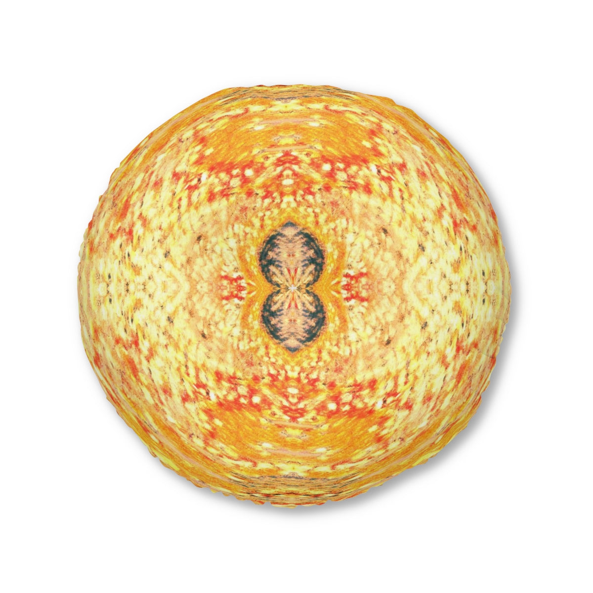 Fire Spirits Tufted Floor Pillow, Round