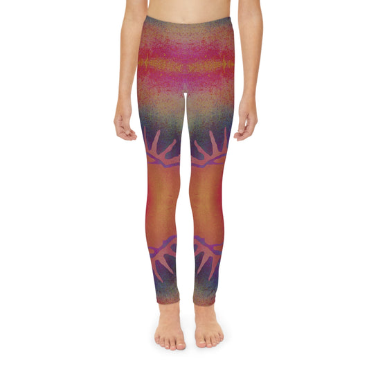 Pink Sun Vibes Youth Leggings