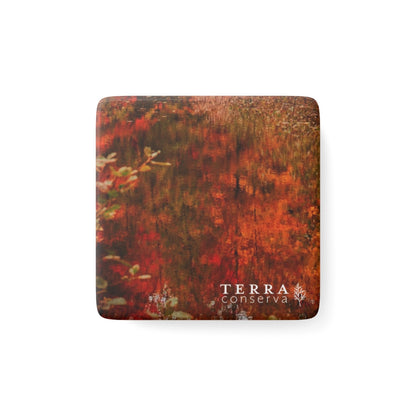 Autumn Reflections Waterscape Porcelain Magnet