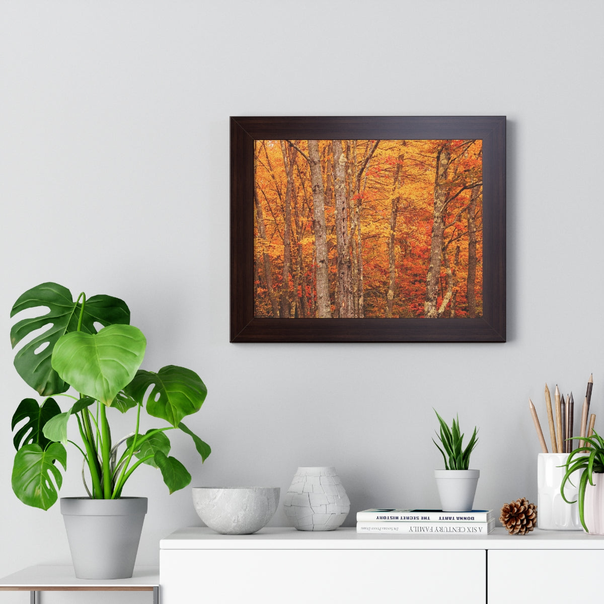 Forest of Autumn Colors Framed Matte Print