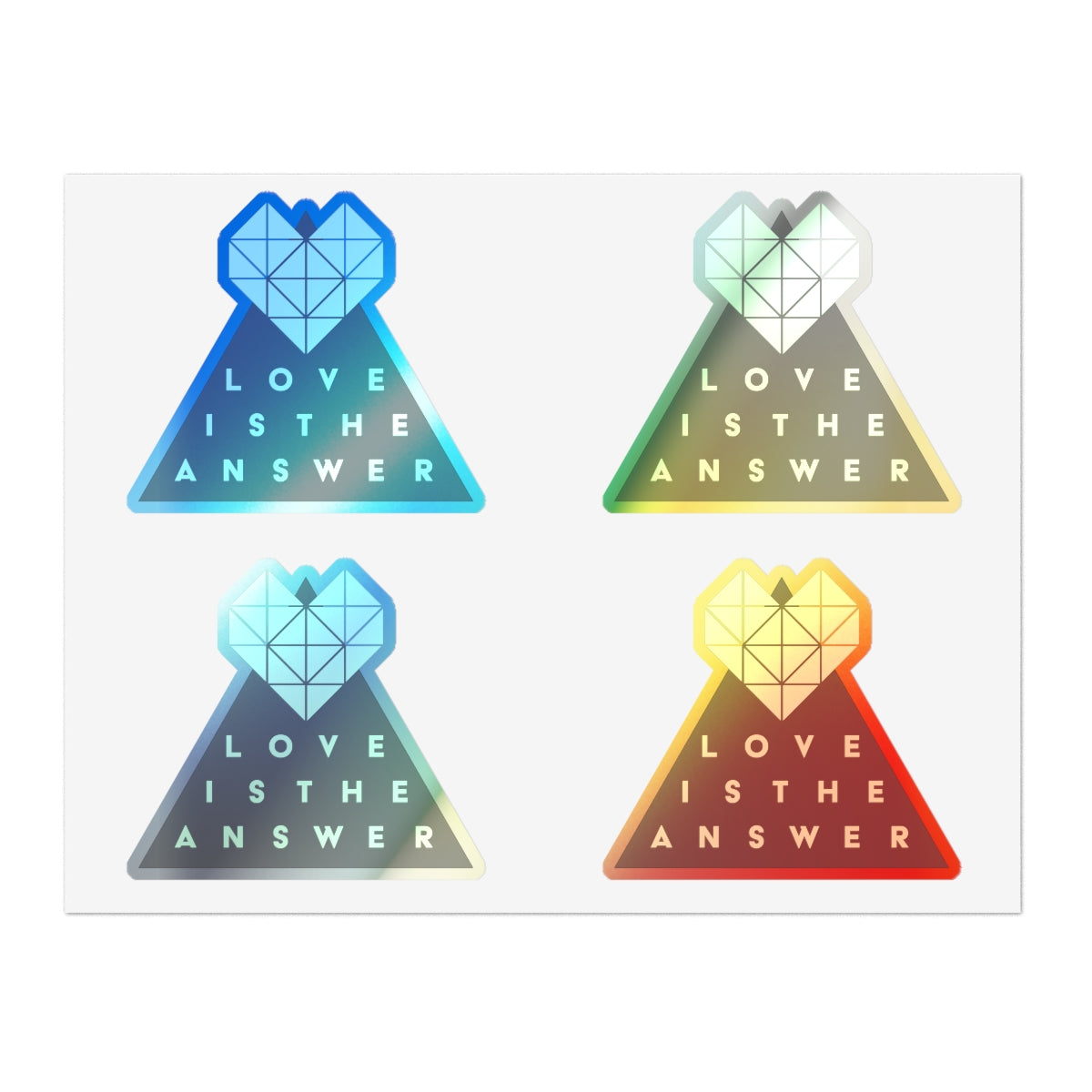 Love is the Answer Vinyl Stickers (multi size)