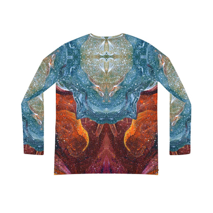 Cosmic Cell Division Women's Long Sleeve V-neck Shirt