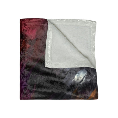 Smokey Flames Crushed Velvet Blanket