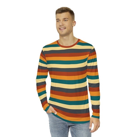 Autumn Stripes Men's Long Sleeve Shirt