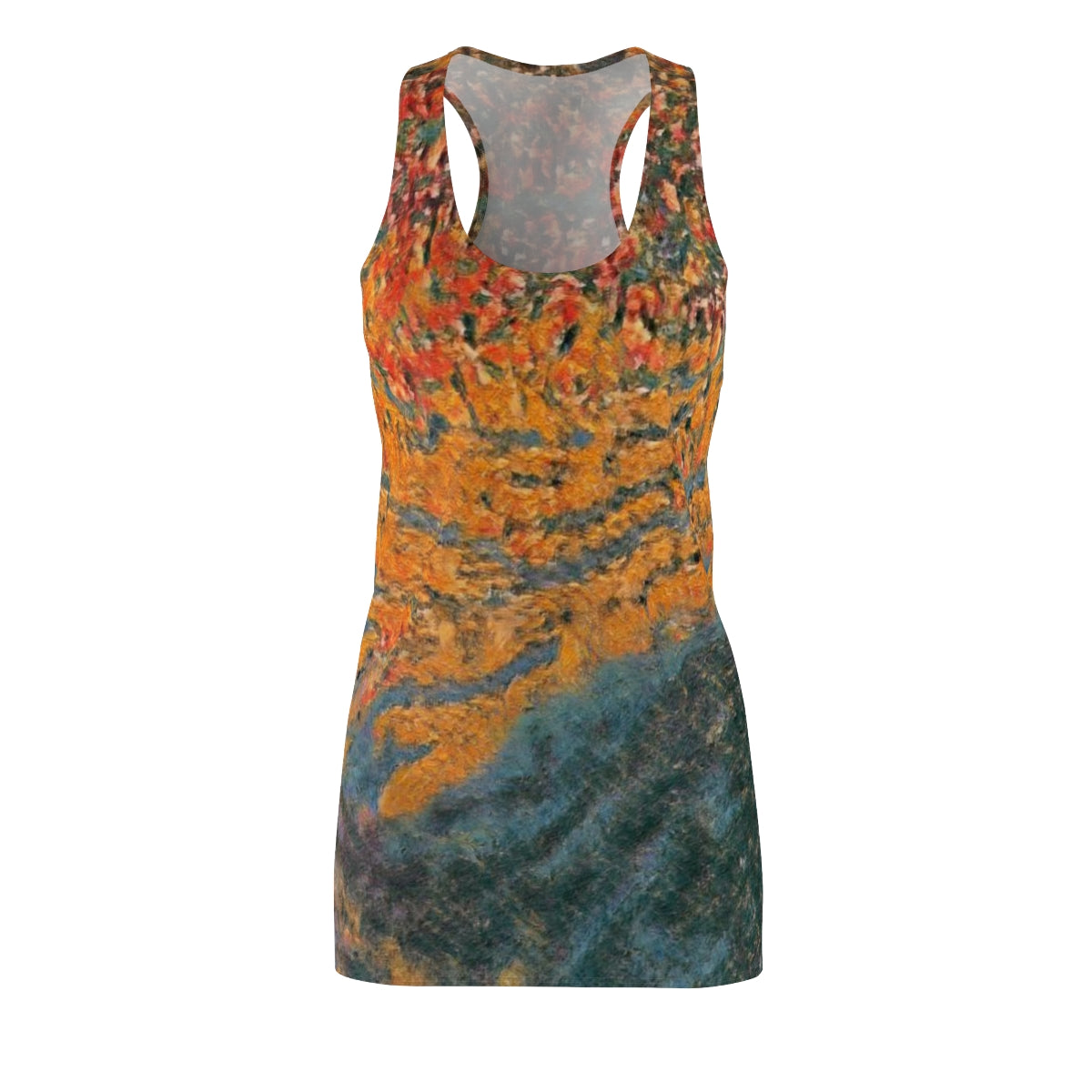 The Colors of Sunset Painting Slinky Women's Racerback Dress