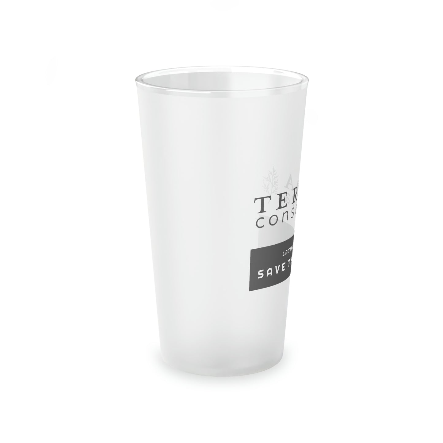 Terra Conserva Save the Earth 16oz Frosted Pint Glass