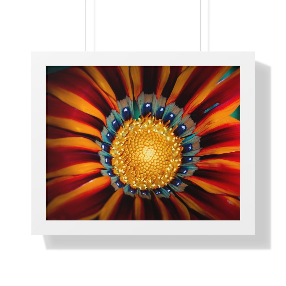 Vibrant Macro Flower Framed Matte Print