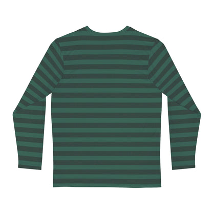 Balsam Green Striped Men's Long Sleeve Shirt