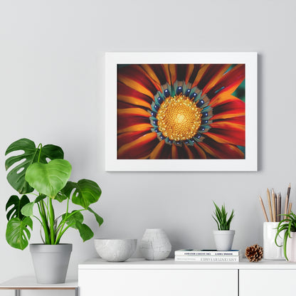 Vibrant Macro Flower Framed Matte Print