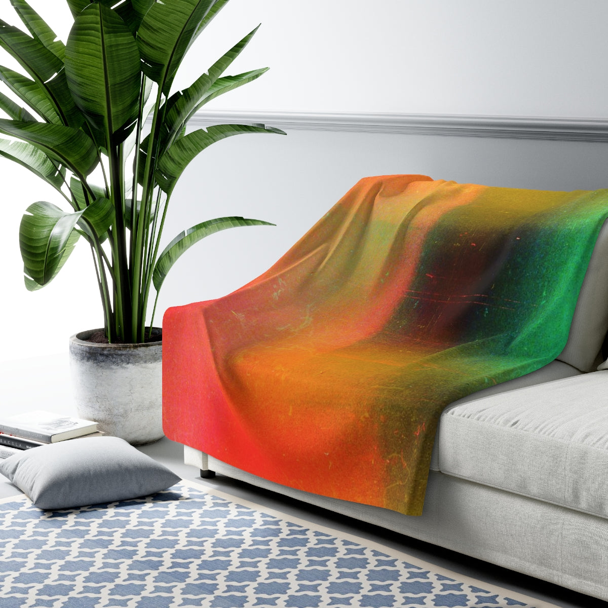 Divine Vibes Sherpa Fleece Blanket