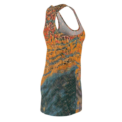 The Colors of Sunset Painting Slinky Women's Racerback Dress