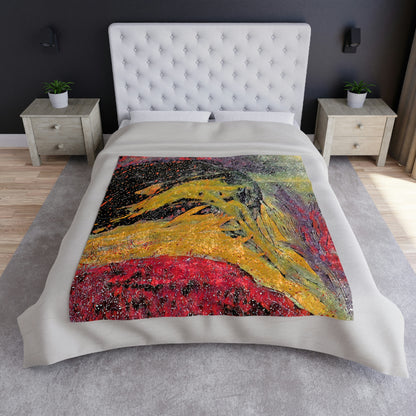 An Ocean of Color Crushed Velvet Blanket