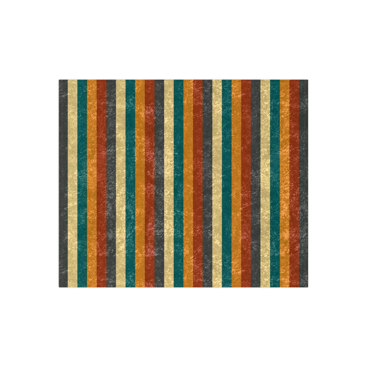 Cool Autumn Stripes Crushed Velvet Blanket