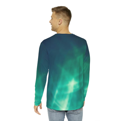 Electric Green Light Men's Long Sleeve Shirt